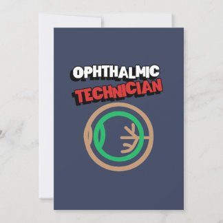 Ophthalmology Ophthalmic Techician Holiday Card