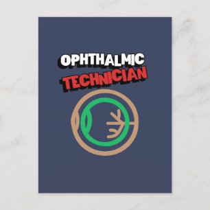  Ophthalmology Ophthalmic Techician  Postcard