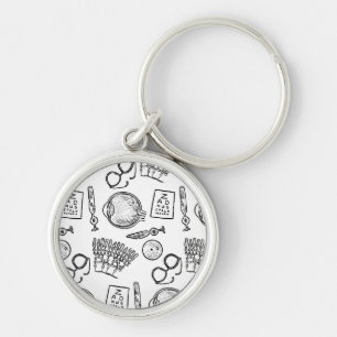 Ophthalmology Sketches Key Ring