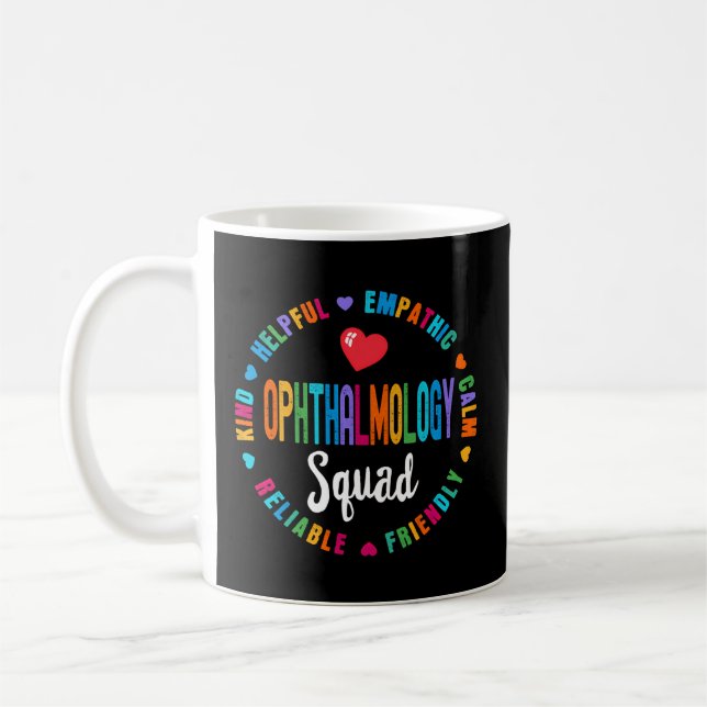 Ophthalmology Squad Nurse Team Registered Nursing Coffee Mug (Left)