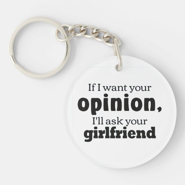 Opinion ask girlfriend bf key ring (Front)