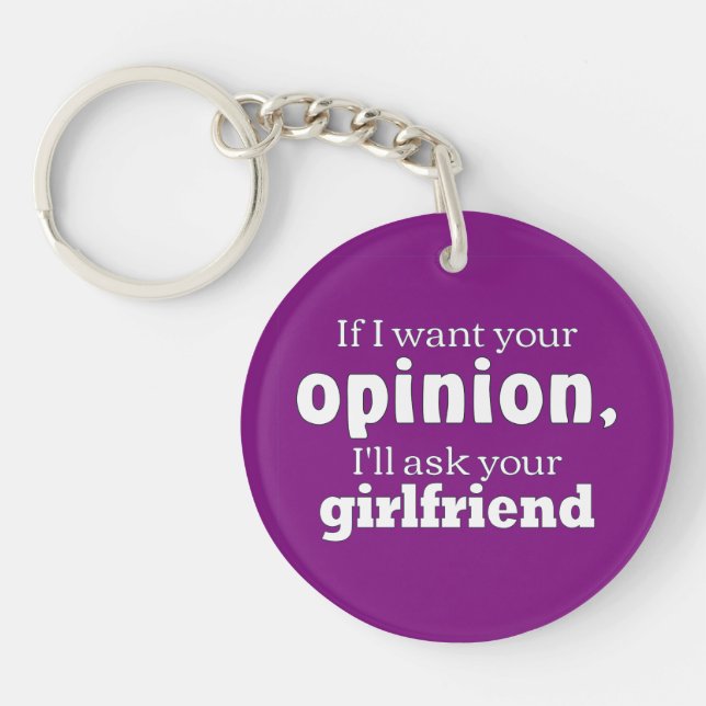 Opinion ask girlfriend wf key ring (Front)