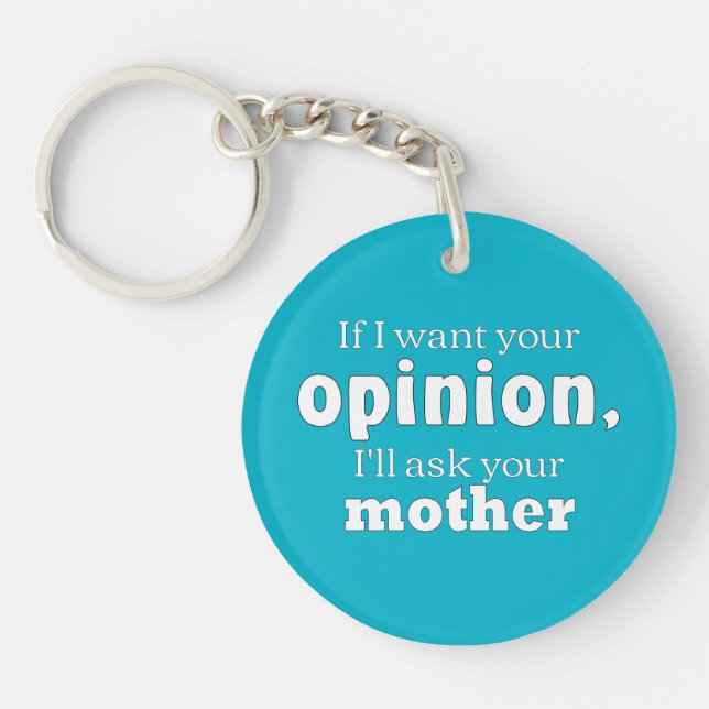 Opinion ask mother wf key ring (Front)