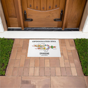 Opinionated DNA Inside Genetics Genes Humour Doormat