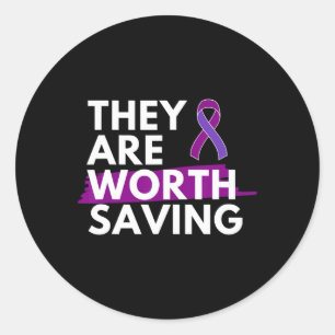Opioid Awareness Month Lost Loved One To Overdose  Classic Round Sticker