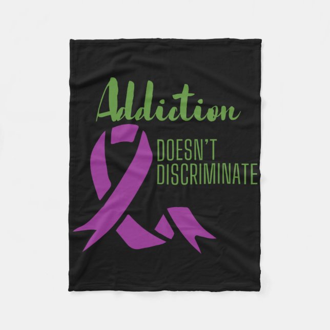 Opioid Awareness Month Lost Loved One To Overdose  Fleece Blanket (Front)