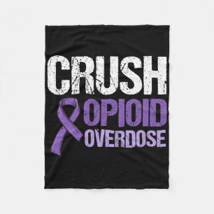 Opioid Overdose Awareness Warrior Survivor 11 Fleece Blanket