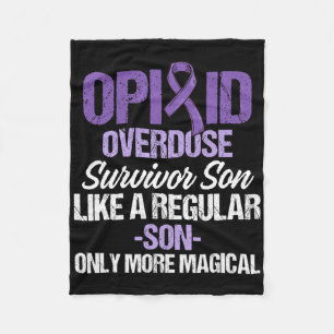 Opioid Overdose Awareness Warrior Survivor 11 Fleece Blanket
