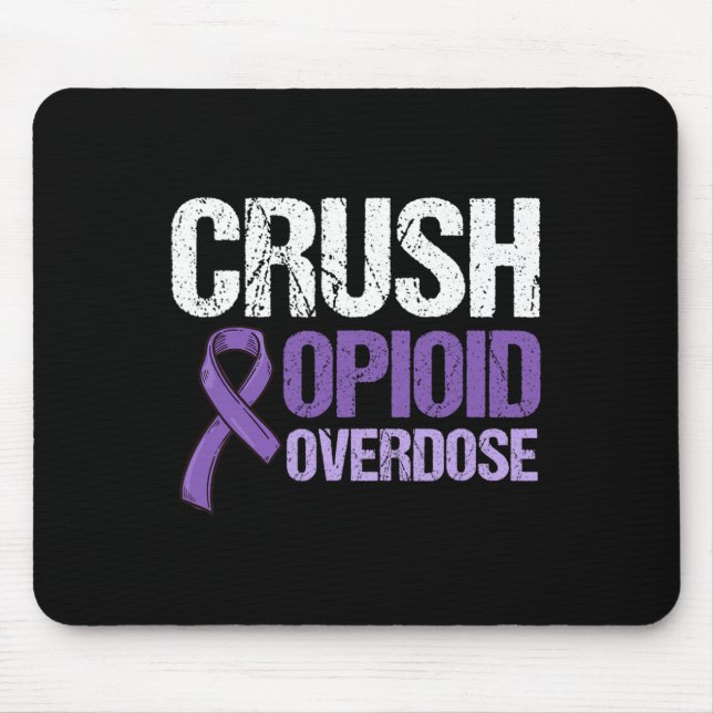 Opioid Overdose Awareness Warrior Survivor 11 Mouse Pad (Front)