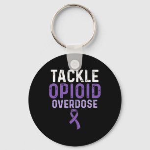Opioid Overdose Awareness Warrior Survivor 18 Key Ring