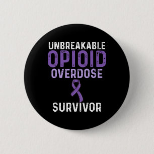 Opioid Overdose Awareness Warrior Survivor 19 6 Cm Round Badge
