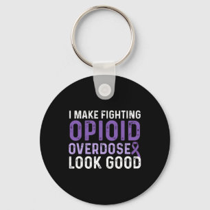 Opioid Overdose Awareness Warrior Survivor 1 Key Ring