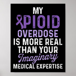 Opioid Overdose Awareness Warrior Survivor 20 Poster