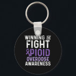 Opioid Overdose Awareness Warrior Survivor 40  Key Ring<br><div class="desc">Opioid Overdose Awareness Warrior Survivor 40</div>
