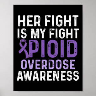 Opioid Overdose Awareness Warrior Survivor 52 Poster