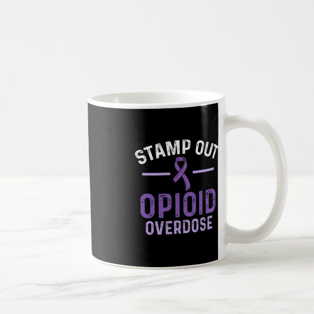 Opioid Overdose Awareness Warrior Survivor 55 Coffee Mug (Right)