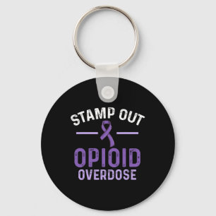 Opioid Overdose Awareness Warrior Survivor 55 Key Ring