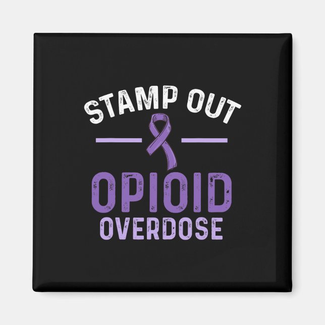 Opioid Overdose Awareness Warrior Survivor 55 Magnet (Front)