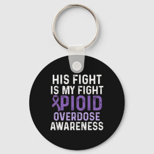 Opioid Overdose Awareness Warrior Survivor 57 Key Ring