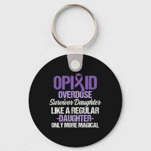 Opioid Overdose Awareness Warrior Survivor 58 Key Ring
