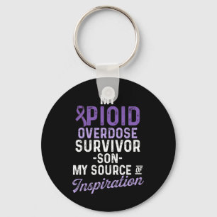 Opioid Overdose Awareness Warrior Survivor 5  Key Ring