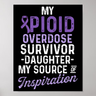 Opioid Overdose Awareness Warrior Survivor 60  Poster