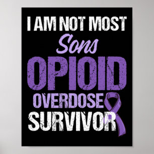 Opioid Overdose Awareness Warrior Survivor 63  Poster