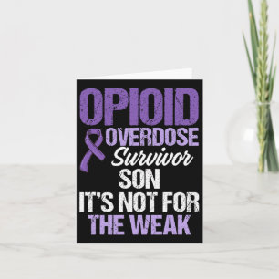 Opioid Overdose Awareness Warrior Survivor 73 Card
