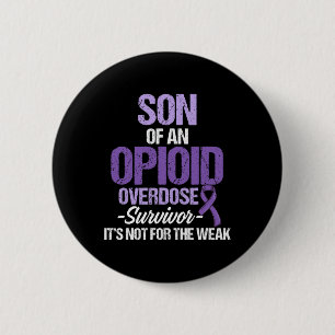 Opioid Overdose Awareness Warrior Survivor 7 6 Cm Round Badge