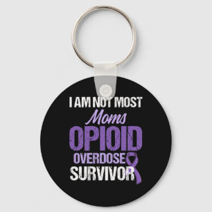 Opioid Overdose Awareness Warrior Survivor 9 Key Ring
