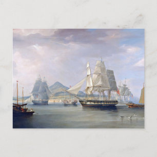 Opium Clipper Ships 1824 Postcard