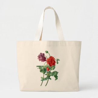 Opium Poppy Drawn From Nature by Van Spaendonck Large Tote Bag