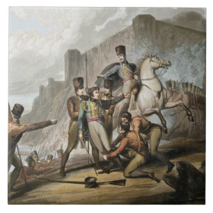 Oporto, from 'The Victories of the Duke of Welling Ceramic Tile