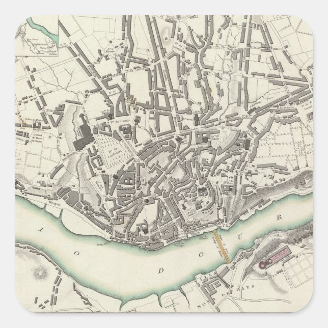 Oporto Porto Square Sticker (Front)