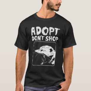 Opossum Adopt Dont Shop Possum Street Cat Pet Wome T-Shirt