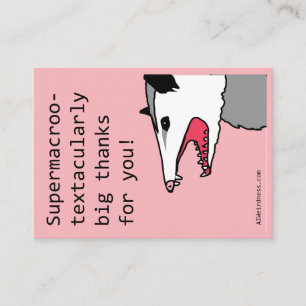 Opossum - AI Weirdness Valentine card