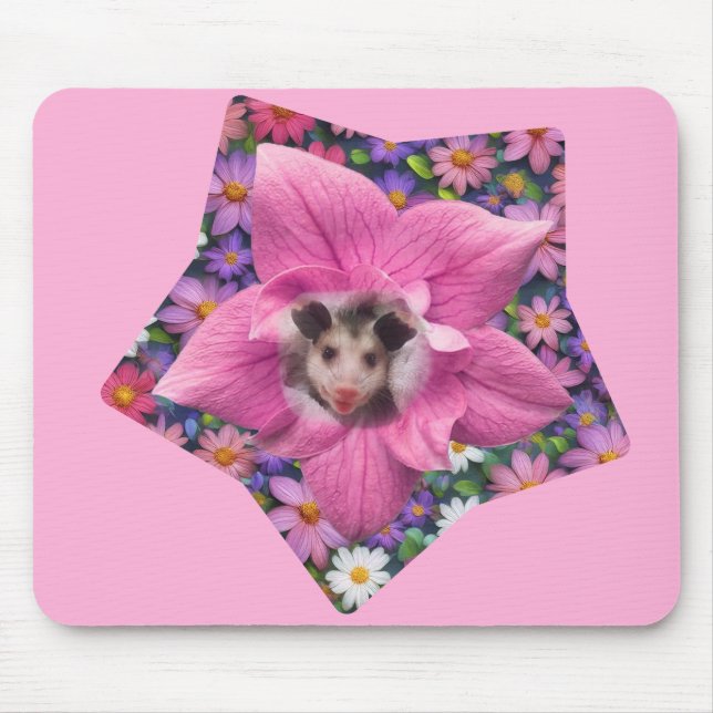 Opossum Baby Possum Mouse Pad (Front)