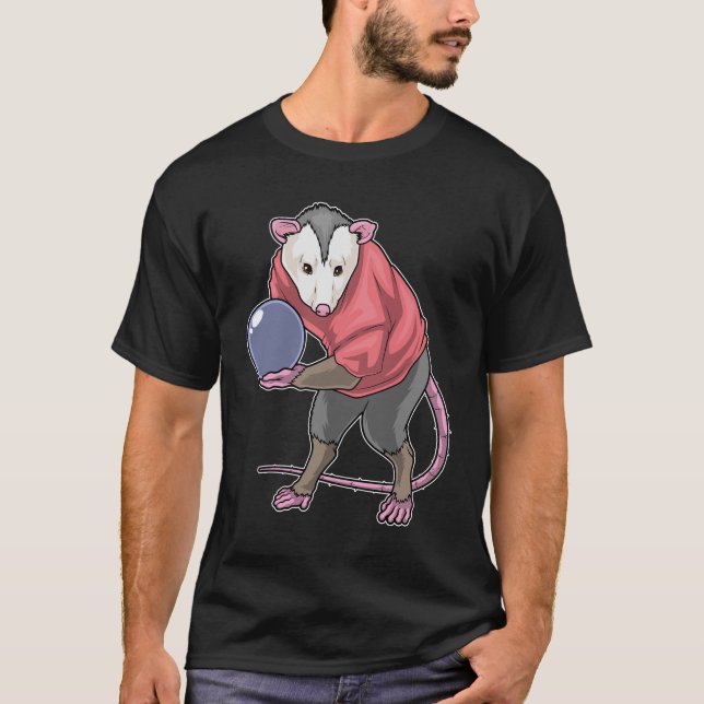 Opossum Bowling Bowling ball T-Shirt (Front)