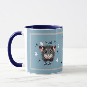 Opossum Dead Inside Acrylic Mug