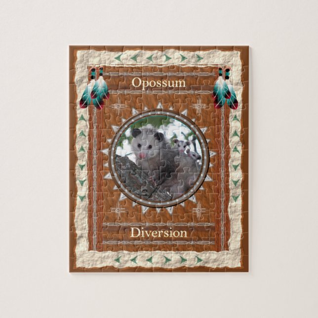 Opossum  -Diversion- Jigsaw Puzzle w/ Box (Vertical)