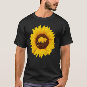 Opossum  For Women Men Pouched Mammal Sunflower T-Shirt