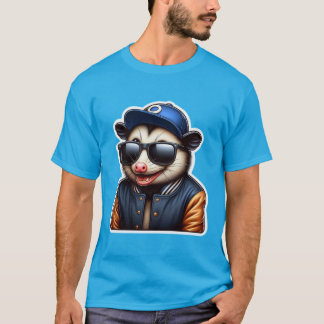 OPOSSUM IN VARSITY JACKET 4 T-Shirt