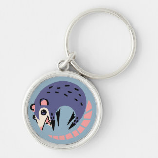 Opossum Keychaing Key Ring