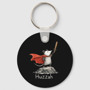Opossum Knight Mediaeval Fair Possum Meme Weird Mu Key Ring