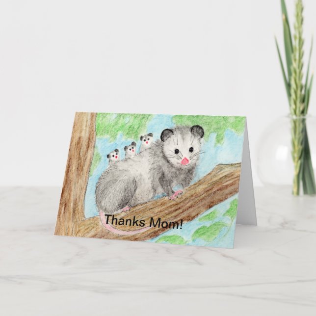 Opossum Mum Card (Front)