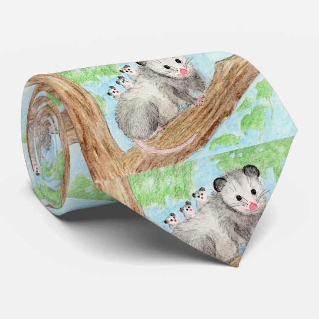 Opossum Mum Tie (Rolled)