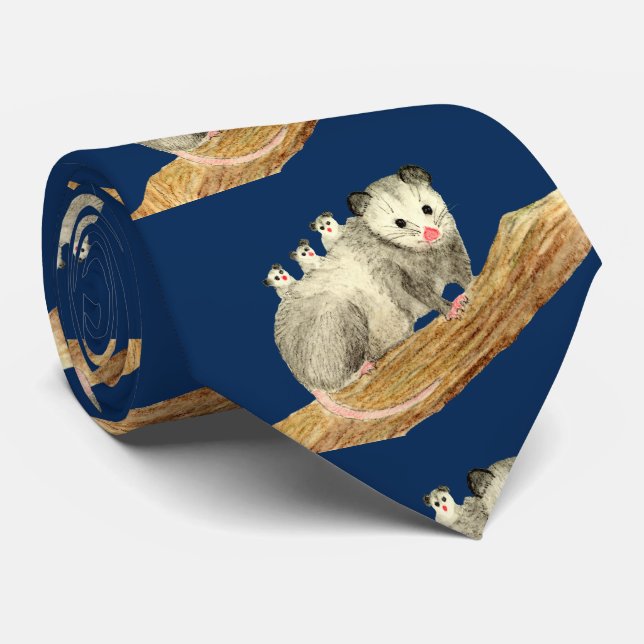 Opossum Mum Tie (Rolled)