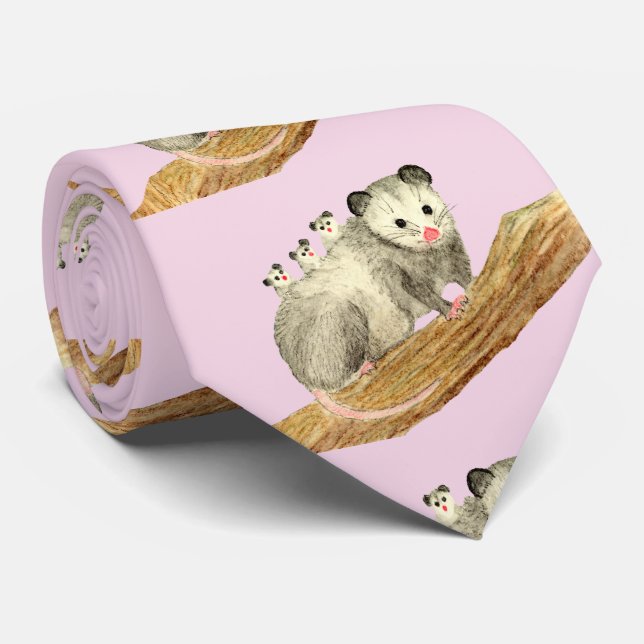 Opossum Mum Tie (Rolled)