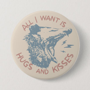 Opossum Possum Wishing For Love Funny Animal Meme 7.5 Cm Round Badge