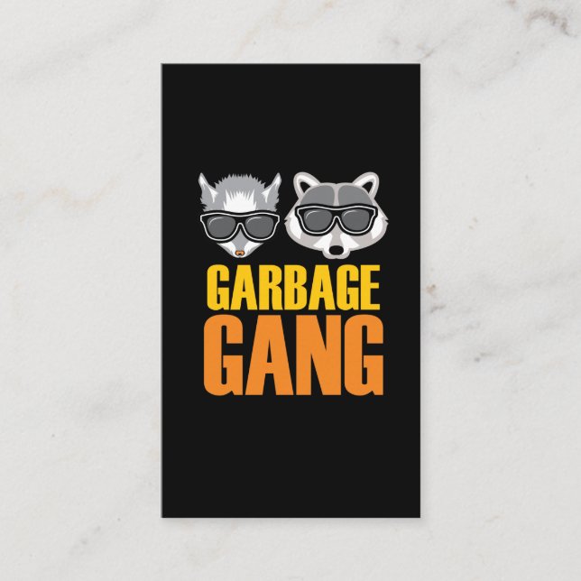 Opossum Racoon Gift Garbage Gang Rodent Animal Business Card (Front)